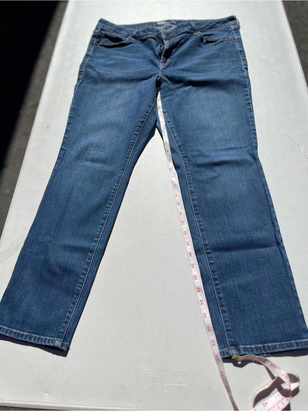 Old Navy Women's Boot Cut Jeans in Dark Blue Denim